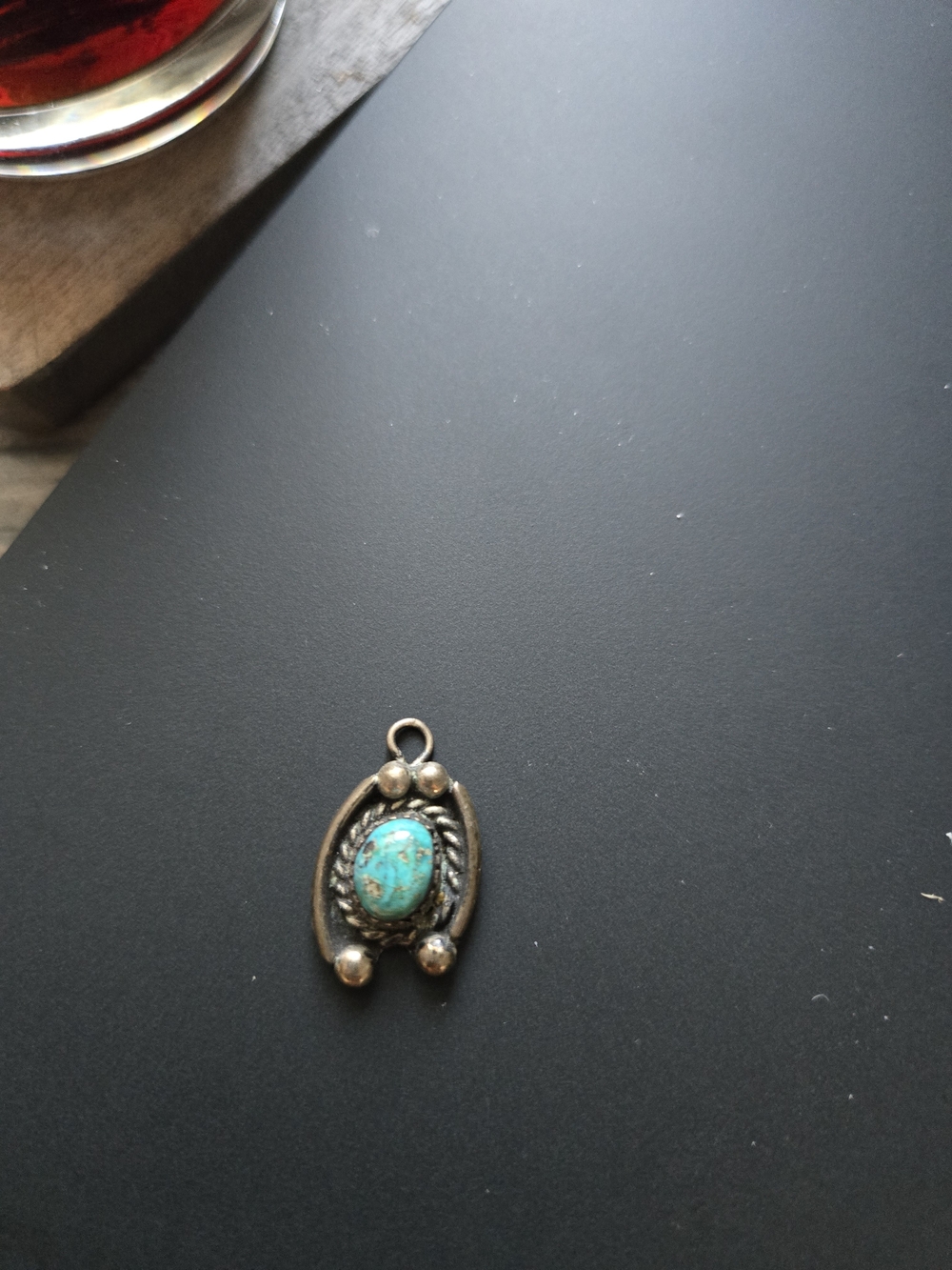 Turquoise Stone Silver-Accent Pendant - Women Jewelry